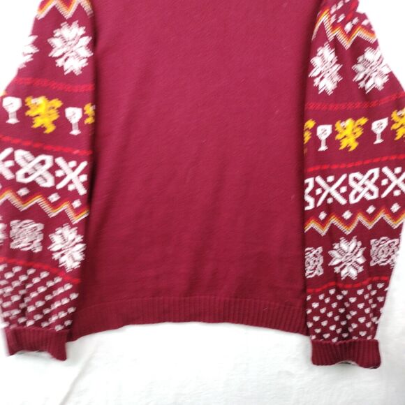 Game of Throne Sweater Men XXL Ugly Christmas Party Fair Isle I Drink Know Thing - Picture 12 of 12